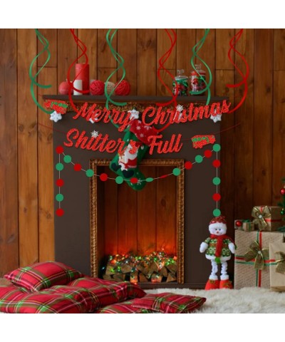 Merry Christmas Banner Red Glitter Ugly Christmas Sweater Party Banner Christmas Vacation Party Decorations Banner Griswold F...