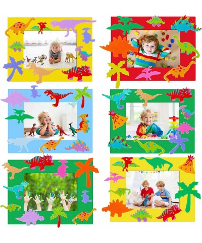 Summer Foam Picture Frame Craft Kits for Kids DIY Paper Picture Frame Craft Art Craft with Foam Stickers Home Classroom Activ...