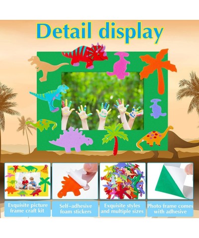 Summer Foam Picture Frame Craft Kits for Kids DIY Paper Picture Frame Craft Art Craft with Foam Stickers Home Classroom Activ...