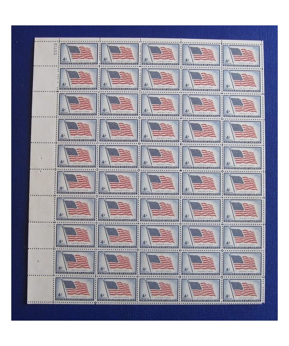 Old Glory Full Sheet of 50 X 4 Cent Stamps Scott 1094 $13.95 Collectible Postage Stamps