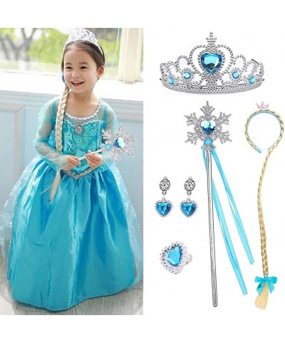 Princess Dress Up Accessories Princess Crowns for Little Girls Cosplay Costume Set 8PCS $27.02 Kids' Dress-Up Accessories