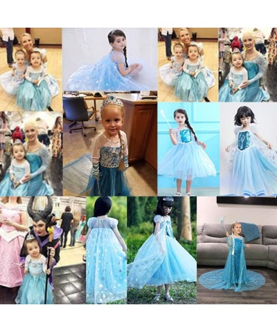 Princess Dress Up Accessories Princess Crowns for Little Girls Cosplay Costume Set 8PCS $27.02 Kids' Dress-Up Accessories