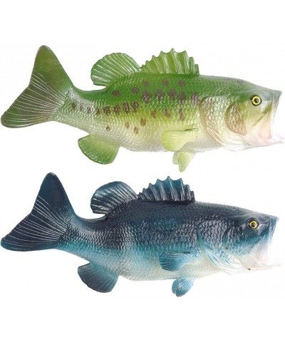 2 Pieces Fake Fish Fishing Cake Topper Fish Toy Artificial Fish Simulated Fish Model Lifelike Fish for Fishing Party Decorati...