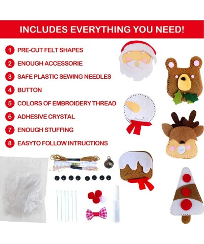 DIY Craft Sewing Kits for Christmas Christmas Ornaments DIY Craft Kits for Kids (Christmas Ornaments DIY 3) $27.87 Craft Kits