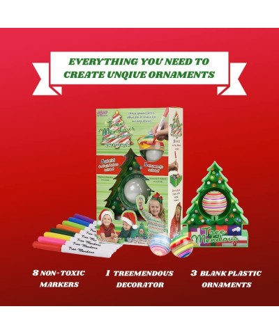 The TreeMendous Christmas Tree Ornament Decorating Kit - Includes Christmas Tree DIY Ornament Decorating Spinner Arts and Cra...