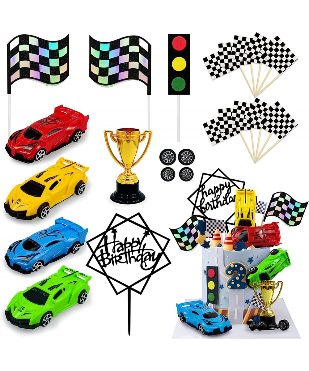 Racing Car Cake Decoration Racing Car Cake Topper Racing Car Birthday Cake Decorations Racing Car Party Favors $21.24 Kids' P...