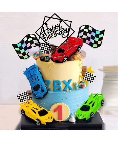 Racing Car Cake Decoration Racing Car Cake Topper Racing Car Birthday Cake Decorations Racing Car Party Favors $21.24 Kids' P...