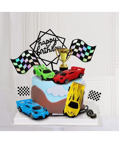 Racing Car Cake Decoration Racing Car Cake Topper Racing Car Birthday Cake Decorations Racing Car Party Favors $21.24 Kids' P...