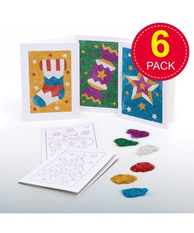 AT325 Christmas Card Kits for Kids - Pack of 6 Glitter Crafts for Boys and Girls Festive Art Activities $21.65 Craft Kits