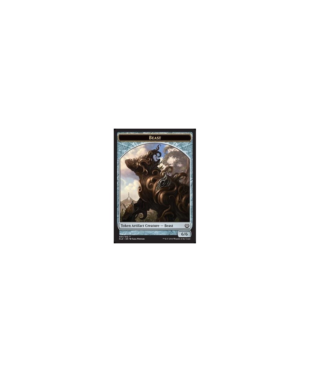 Magic: the Gathering Token Artifact Creature - Beast (001/012) - Kaladesh $10.12 Card Games