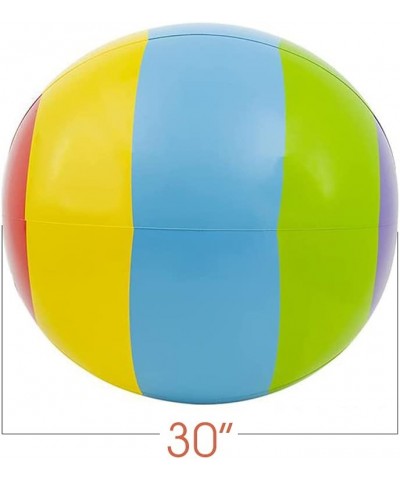 Jumbo Beach Ball 1pc Large 30 Inch Beach Ball for Kids and Adults Swimming Pool Toy for Active Play Classic Pool Party Décor ...