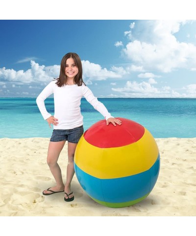 Jumbo Beach Ball 1pc Large 30 Inch Beach Ball for Kids and Adults Swimming Pool Toy for Active Play Classic Pool Party Décor ...