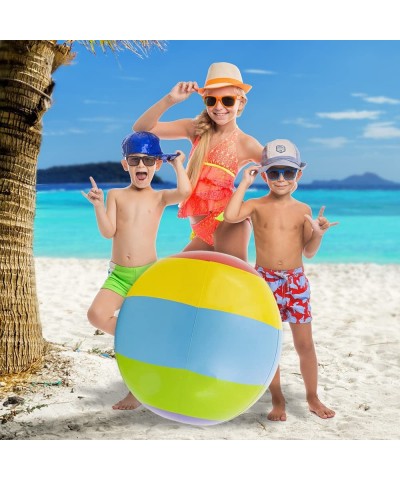 Jumbo Beach Ball 1pc Large 30 Inch Beach Ball for Kids and Adults Swimming Pool Toy for Active Play Classic Pool Party Décor ...