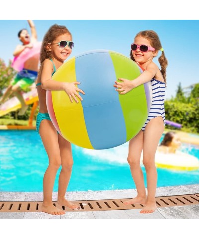 Jumbo Beach Ball 1pc Large 30 Inch Beach Ball for Kids and Adults Swimming Pool Toy for Active Play Classic Pool Party Décor ...