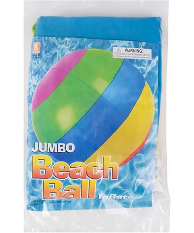 Jumbo Beach Ball 1pc Large 30 Inch Beach Ball for Kids and Adults Swimming Pool Toy for Active Play Classic Pool Party Décor ...