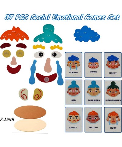 Social Emotional Learning Activities Emotion Cards for Kids Therapy Game DIY Make Faces Describe Feelings Preschool Learning ...