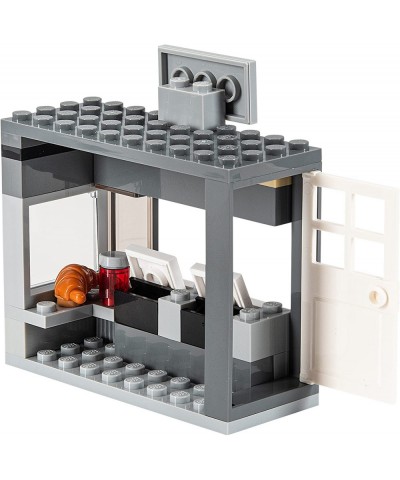 Building Bricks Toys Blocks Small News Stand Fast Food Corner-Compatible with All Brands-MOC Minifigure City Town Village $52...