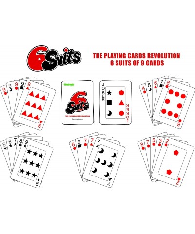 6 Suits - The Playing Cards Revolution – with 6 Suits of 9 Cards You can Play All Your Favourite Playing Card Games and New O...