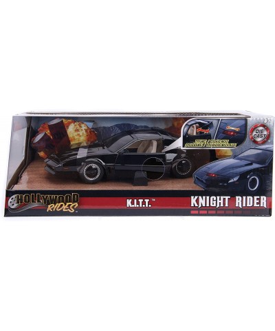 Knight Rider K.I.T.T. 1982 Pontiac Firebird DIE-CAST Car with Light Up Feature 1: 24 Scale Vehicle Black $44.51 Kids' Play Ca...