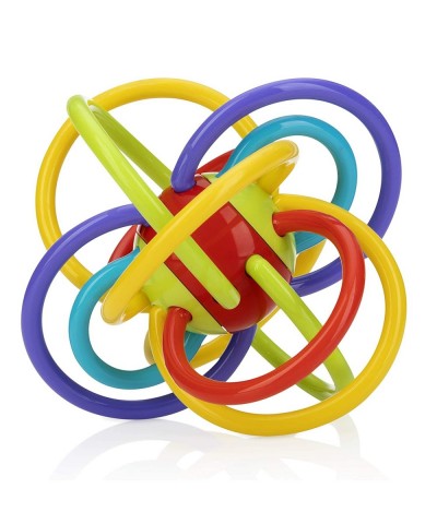 Lots A Loops Sensory Multicolor Teether Toy and Rattle for Baby and Toddler 3M+ $18.52 Baby Teether Toys