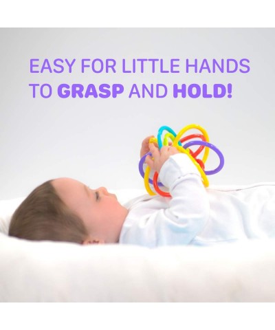 Lots A Loops Sensory Multicolor Teether Toy and Rattle for Baby and Toddler 3M+ $18.52 Baby Teether Toys