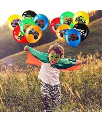 36 Pcs Truck Balloons Party Decorations 12 Inch Colorful Truck Theme Latex Balloon Bouquet for Kids Girls Boys Baby Shower We...