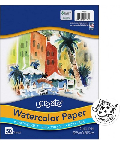 UCreate Watercolor Paper White Package 90lb. 9" x 12" 50 Sheets $25.14 Kids' Drawing & Writing Boards