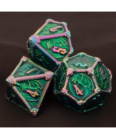 Dungeons and Dragons Dice Set DND Metal Dice Set Roll D20 D12 D10 D8 D6 D4 with Gift Box D+D Polyhedral D&D Dice Set for Warh...