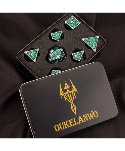 Dungeons and Dragons Dice Set DND Metal Dice Set Roll D20 D12 D10 D8 D6 D4 with Gift Box D+D Polyhedral D&D Dice Set for Warh...