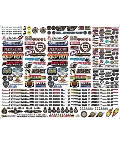 • SPONSOR LOGO Decals 1C - Scale Details Sticker Sheet $33.13 Remote & App Controlled Vehicles