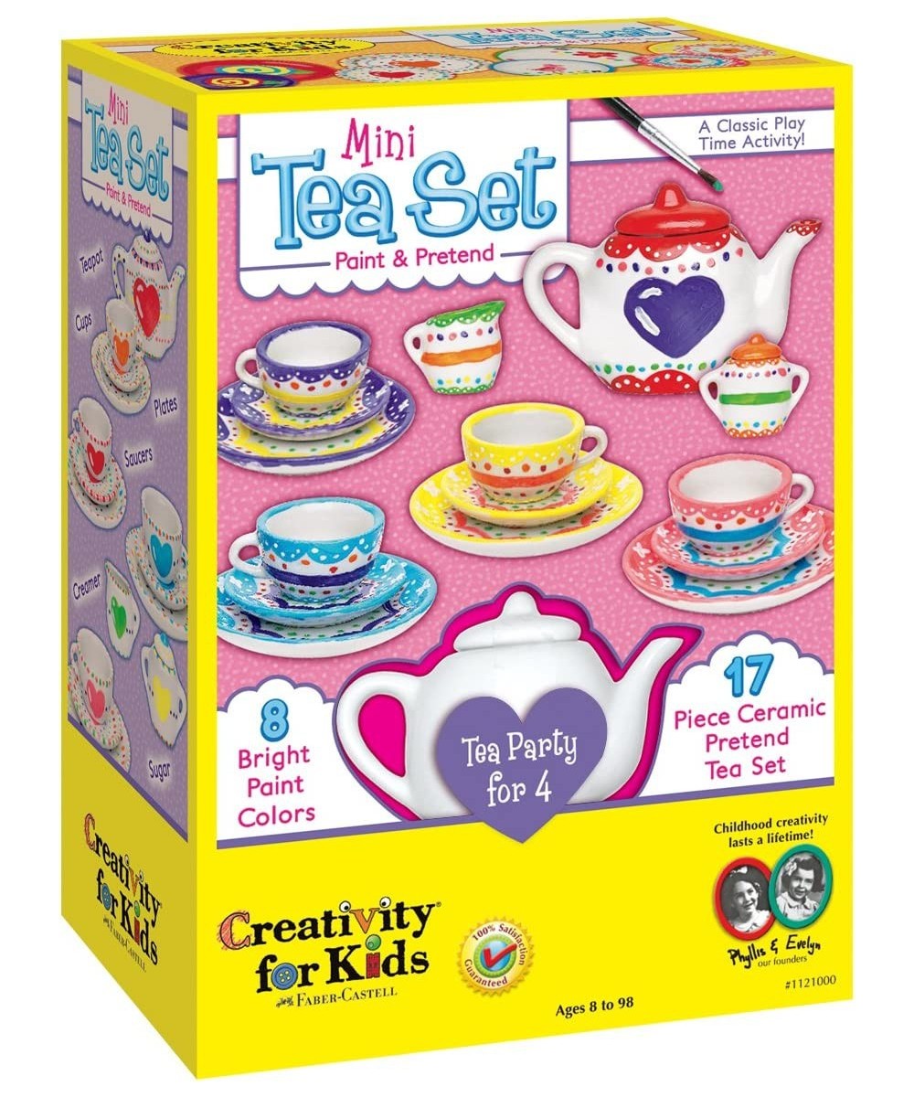 Mini Tea Set - Paint a Mini Tea Set for 4 - 17 Pieces $34.02 Toy Kitchen Products