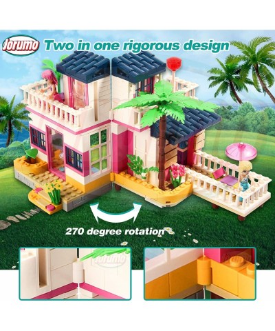 Dream Girls Friends Beach House Building Kit Sets Creative Roleplay Toy Christmas Birthday Gift 360 Pieces Girls Beach Hut Bu...