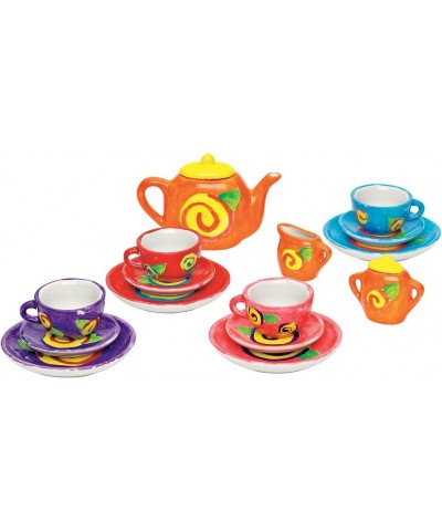 Mini Tea Set - Paint a Mini Tea Set for 4 - 17 Pieces $34.02 Toy Kitchen Products