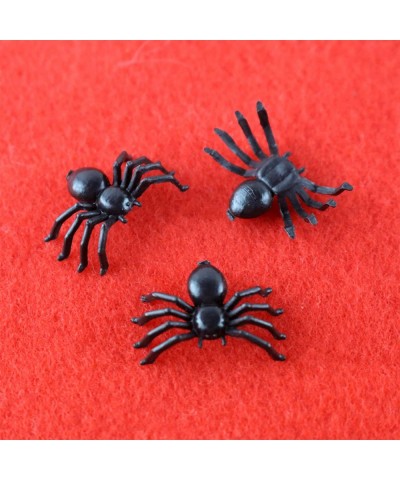 120 PCS Mini Fake Spider Plastic Black Spider Toys Simulated Insect Toys for Funny Prank Spider and Joke Halloween Party Supp...