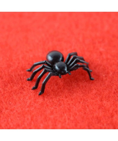 120 PCS Mini Fake Spider Plastic Black Spider Toys Simulated Insect Toys for Funny Prank Spider and Joke Halloween Party Supp...