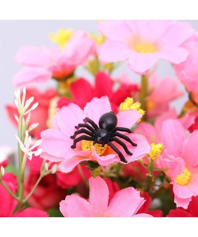 120 PCS Mini Fake Spider Plastic Black Spider Toys Simulated Insect Toys for Funny Prank Spider and Joke Halloween Party Supp...