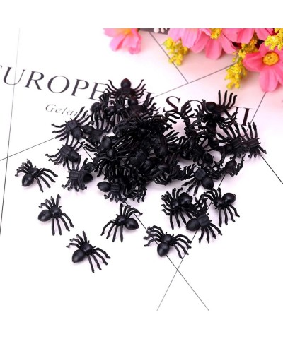 120 PCS Mini Fake Spider Plastic Black Spider Toys Simulated Insect Toys for Funny Prank Spider and Joke Halloween Party Supp...