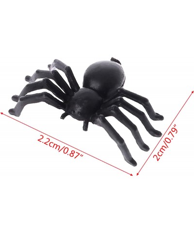 120 PCS Mini Fake Spider Plastic Black Spider Toys Simulated Insect Toys for Funny Prank Spider and Joke Halloween Party Supp...