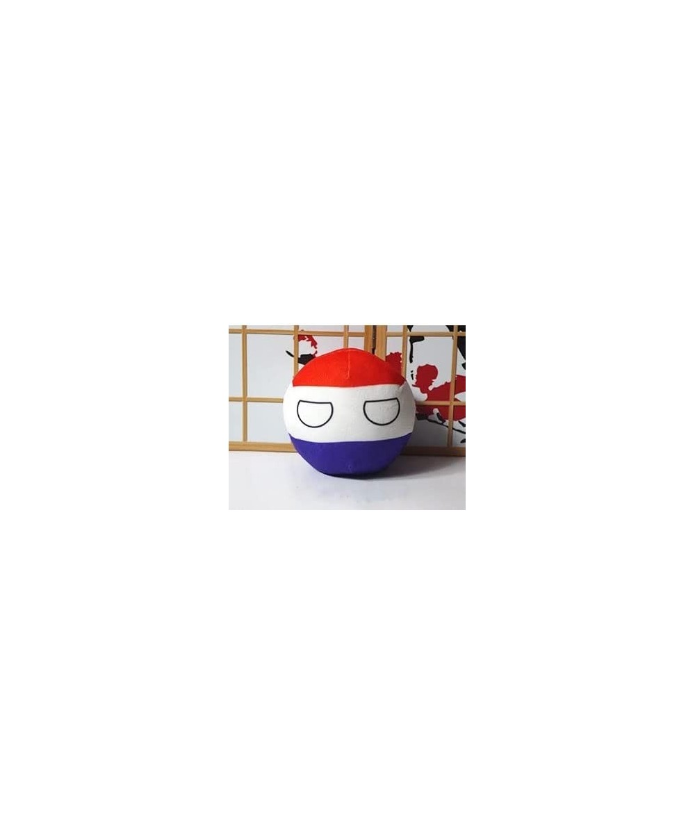 Cartoon Flag Ball Plush Toy UK USA Japan Spain Italy Plush Travel Gift Car Decoration Pendant (Color : Netherlands Height : 2...