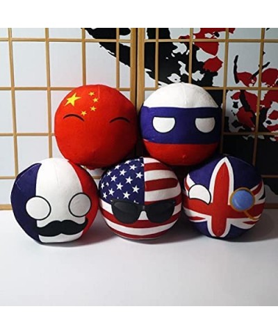 Cartoon Flag Ball Plush Toy UK USA Japan Spain Italy Plush Travel Gift Car Decoration Pendant (Color : Netherlands Height : 2...