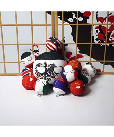 Cartoon Flag Ball Plush Toy UK USA Japan Spain Italy Plush Travel Gift Car Decoration Pendant (Color : Netherlands Height : 2...