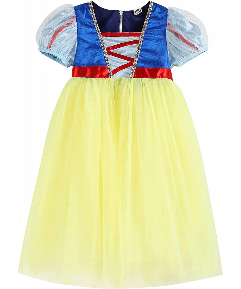 THEE BRON Girls Ruffles Dress Costumes Floral Sleeveless Tulle Party Dresses $41.16 Kids' Costumes