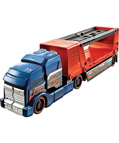 Crashin Big Rig Truck and Car Set - Blue Cab with Orange Trailer $84.67 Toy Vehicle Playsets