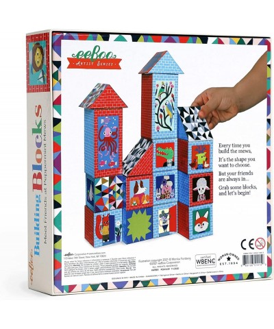 eeBoo: Artists’ Series Building Blocks for Toddlers Promotes Hand-eye Coordination Fine Motor Skills and Teaches Cause and Ef...