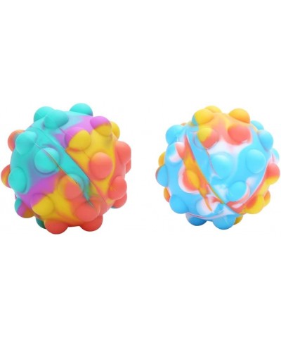 Pop It Balls Fidget Toys for Boys Girls Adults Ball Bubble Fidget Sensory Toy Sensory Fidget Toys for Kids Adults (2Pcs/MUL-C...