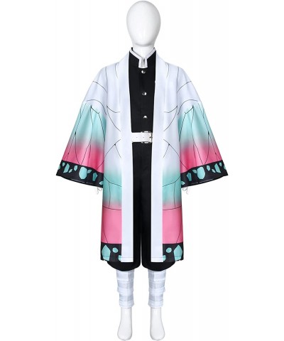 Kochou Shinobu Costume for Kids Anime Demon Kimetsu no Yaiba Role Play Kimono Cape Cloak Uniform Full Suit Set $60.34 Kids' C...