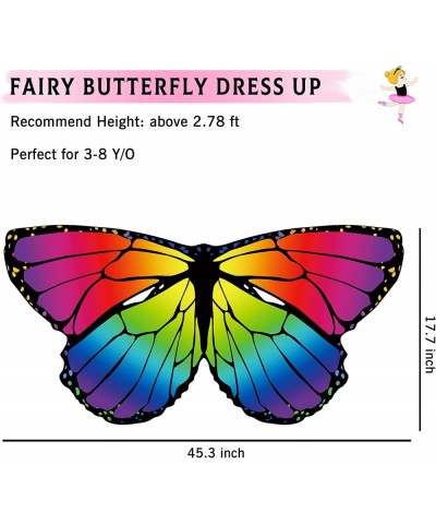 12 PCS Kids Butterfly-Wings for Girls Fairy-Wings Bulk Dress-Up Capes Costumes Christmas Party Favor $75.53 Kids' Costumes