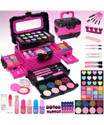 Kids Makeup Kit for Girl - Safe & Non Toxic Washable Makeup for Kids Real Girls Makeup Kit for Kids Age 4-12 Princess Dress U...