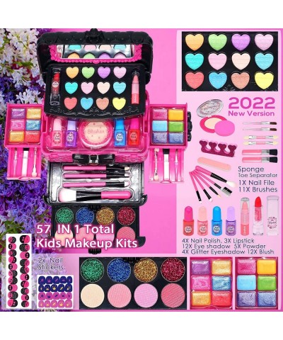 Kids Makeup Kit for Girl - Safe & Non Toxic Washable Makeup for Kids Real Girls Makeup Kit for Kids Age 4-12 Princess Dress U...