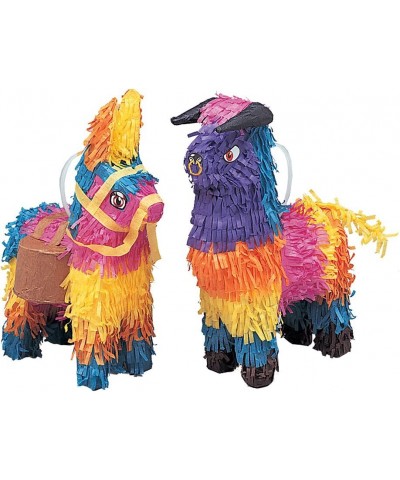 Mini Bull/Burro Decoration Pinata 9" x 6" Multicolor $16.05 Piñatas